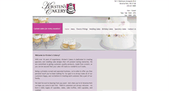 Desktop Screenshot of kirstenscakery.com
