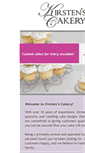 Mobile Screenshot of kirstenscakery.com